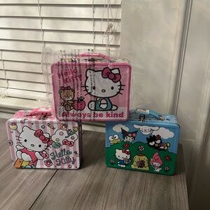Hello kitty tin boxes